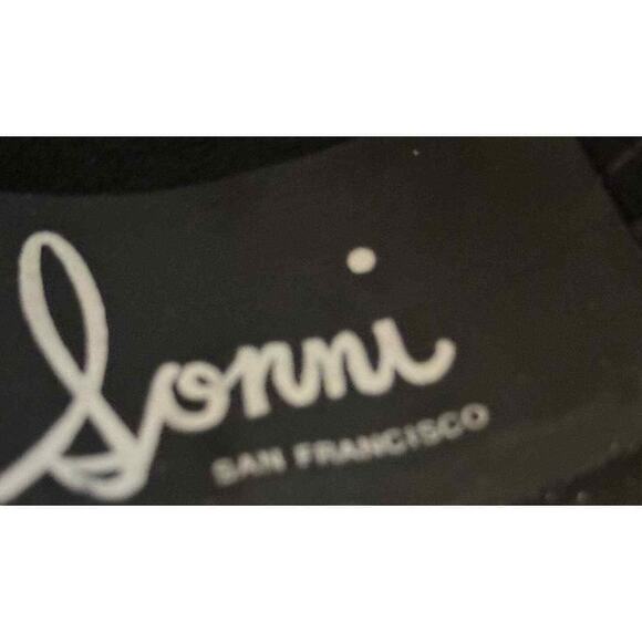 RARE! Sonni of San Francisco BlackGOLD Wool Derby Hat Vintage 1980s Wide Brim - Picture 5 of 5